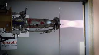 Bachelor Degree Rocket Engine Gimbal Test [upl. by Tilagram]