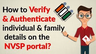 How to Verify amp Authenticate Voter ID details on the NVSP portal  DECODE Lite [upl. by Kayne428]