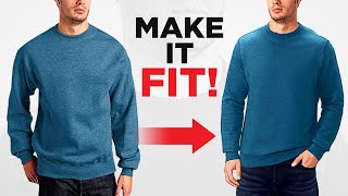 How To Tailor A Sweater To Fit PERFECTLY [upl. by Lindsey]