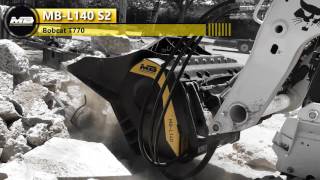 MBL140 crushing reinforced amp non reinforced concrete [upl. by Elrahc]