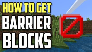 How To Get Barrier Blocks In Minecraft XboxPEPS4Bedrock [upl. by Alasteir]