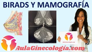 BIRADS MAMOGRAFÍA y riesgo en función de la clasificación  Ginecología y Obstetricia [upl. by Vinaya]