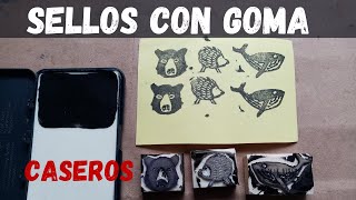 sellos caseros con goma de borrador [upl. by Yks772]