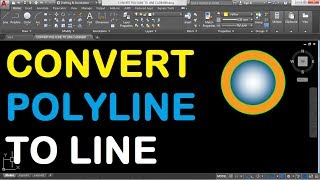 How to Convert Polyline to Line in AutoCAD 2018 [upl. by Royd396]