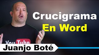 Cómo hacer un Crucigrama en Word [upl. by Laohcin29]