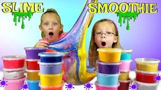 Mixing ALL MY SLIMES Giant DIY Slime Smoothie [upl. by Irrek599]