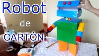 ¡Hagamos un ROBOT DE CARTÓN  Tutorial [upl. by Biron]