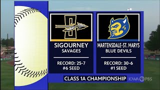 Class 1A  MartensdaleSt Marys Blue Devils vs Sigourney Savages [upl. by Ecinad]