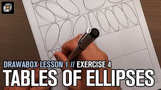 Drawabox Lesson 1 Exercise 4 Tables of Ellipses [upl. by Tammany]