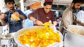 Street Food in Karachi  GOLDEN Chicken Biryani  HALEEM  Pakistani Street Food Tour of Karachi [upl. by Zerlina]