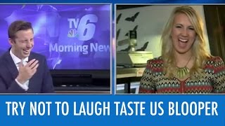 News Reporters Cant Stop Laughing At Word Blooper [upl. by Caz]