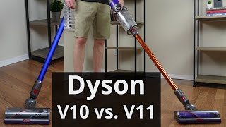 Dyson V10 vs V11 SidebySide Dyson Vacuum Comparison [upl. by Neall]