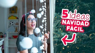 5 DECORACIONES NAVIDEÑAS que NECESITAS en TU CASA 😱🎄Craftingeek [upl. by Britton]