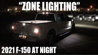 2021 Ford F150 XLT AT NIGHT  NEW ZONE LIGHTING [upl. by Glenda810]