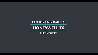 How To Install Honeywell T6 Pro Thermostat [upl. by Nolyk612]