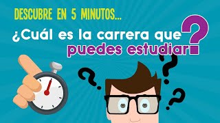 ¿QUÉ CARRERA ESTUDIAR  TEST DE INTERESES VOCACIONALES [upl. by Ailefo]