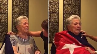 85YearOld Cuban Grandma Sheds Tears of Joy After Fidel Castro’s Death [upl. by Lester]