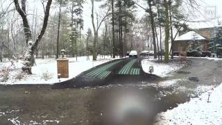 Timelapse of Snow Melting System in use Under a Driveway [upl. by Drucilla619]