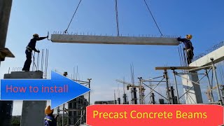 How to install Precast Concrete Beams [upl. by Kimmel451]