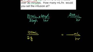 IV Calculation mLhr [upl. by Erastatus]