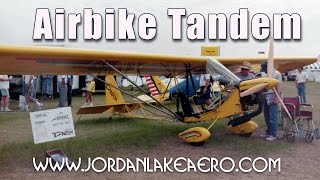 Airbike tandem experimental aircraft Jordan Lake aero’ Tandem Airbike ultralight aircraft in Canada [upl. by Revert]