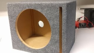 12quot Ported Speaker Box Build Timelapse  Plans [upl. by Rossner995]