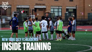 Young Blues Putting in the Work  NYCFC Academy Inside Training [upl. by Inor183]