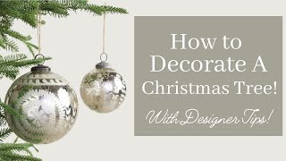 How to Decorate a Christmas tree with Gorgeous Ribbon [upl. by Lonergan]