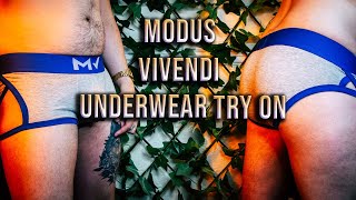 Modus Vivendi Mens Underwear amp Jockstrap Try On Review Haul [upl. by Anitsirc]