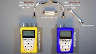 RF Explorer Network Analyzer Basics RF Filter measurement [upl. by Senior686]