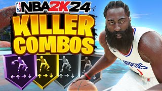 NBA 2K24 Playmaking Badges Killer Combo Badge Dribble Tutorial on 2K24 [upl. by Imray]