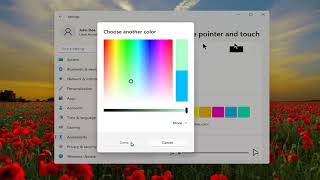 How To Change Mouse Pointer Color On Windows 11 Tutorial [upl. by Gresham187]