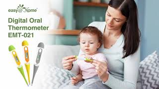 How to use a thermometer Digital Thermometer EasyHome Perfect for Babies Kids amp Adults  EMT021 [upl. by Nauwaj168]