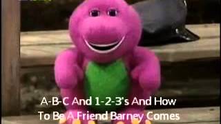 Barney And Friends Theme Song With Lyrics YouTube [upl. by Ruscher709]