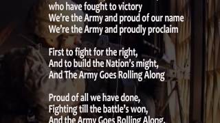 The Army Song with lyrics performed by The United States Army Band [upl. by Llednek22]