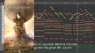 MIDI Scroll Sogno di Volare Civilization VI Main Menu [upl. by Annelak246]