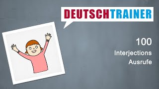 German for beginners A1A2  Deutschtrainer Interjections [upl. by Lanford]