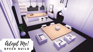 Modern Contemporary Lunar Home Speed Build 🌑 Roblox Adopt Me [upl. by Sainana]