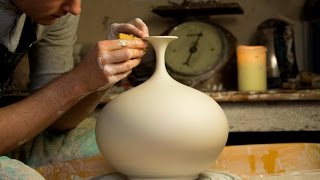 Throwing a Round Bellied Vase with Flared Top  Matt Horne Pottery [upl. by Teplitz]