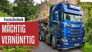 Scania R770 im Holztransport Mächtig vernünftig [upl. by Neik]