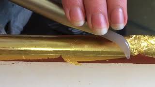 Gilding Gold Leaf polishing [upl. by Analart759]