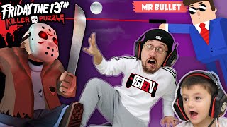 FRIDAY the 13th Traps FGTEEV Mr Bullet amp Silly Walks 3 Games Mash Up  Skit [upl. by Nivan]