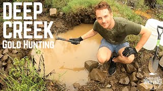 Aussie Gold Hunting in QLD Fossicking Areas Deep Creek [upl. by Alebasi]