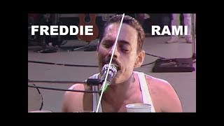 BOHEMIAN RHAPSODY MOVIE 2018 LIVE AID Side by Side w the QUEEN LIVE AID 1985 [upl. by Netsrak824]