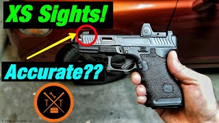 XS Big Dot Sights Glock 19 Review  Best Night Sights For Home Defense [upl. by Ydnic]