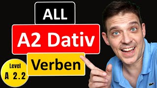 German Dative Verbs  ALL A2 Level Dative Verbs  YourGermanTeacher [upl. by Nahtanohj308]