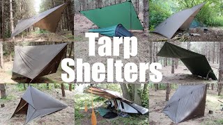 The Tarps I use for Bushcraft and Wild Camping My Top Five Tarp Shelter Setups [upl. by Aiciram]