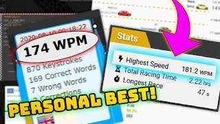 How I Practice to TYPE FASTER for a 180 WPM PERSONAL BEST Typing Strategies [upl. by Beall]