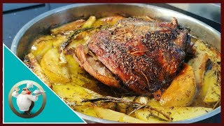 How To Cook Roast Lamb  Slow  Roasted Lamb Shoulder With Potatoes And Herbs [upl. by Cornel801]