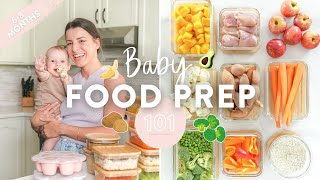 BABY FOOD MEAL PREP  Homemade Purees  Free Downloadable Guide [upl. by Westland219]